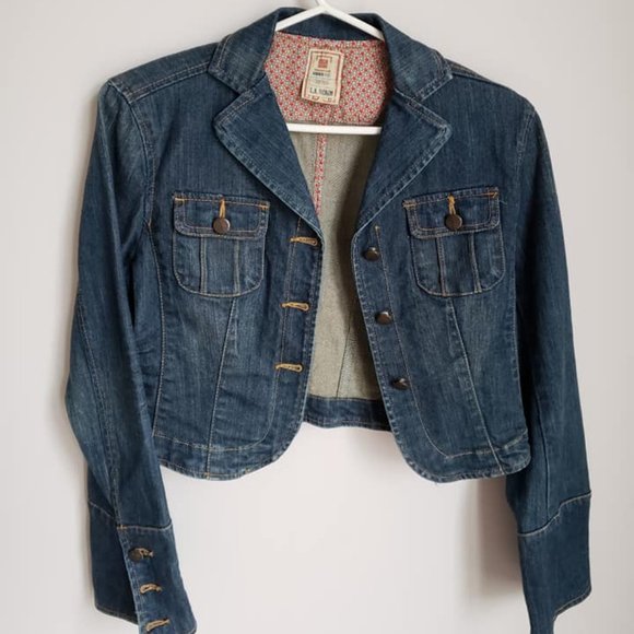 L.A. Denim EigenPost Cropped Jean Jacket - Picture 2 of 7